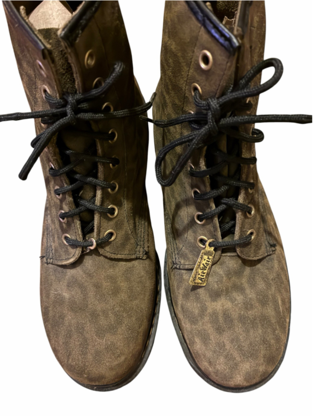 Dr. Martens Leopard suede MIE Double stitch Boots - Picture 2 of 8